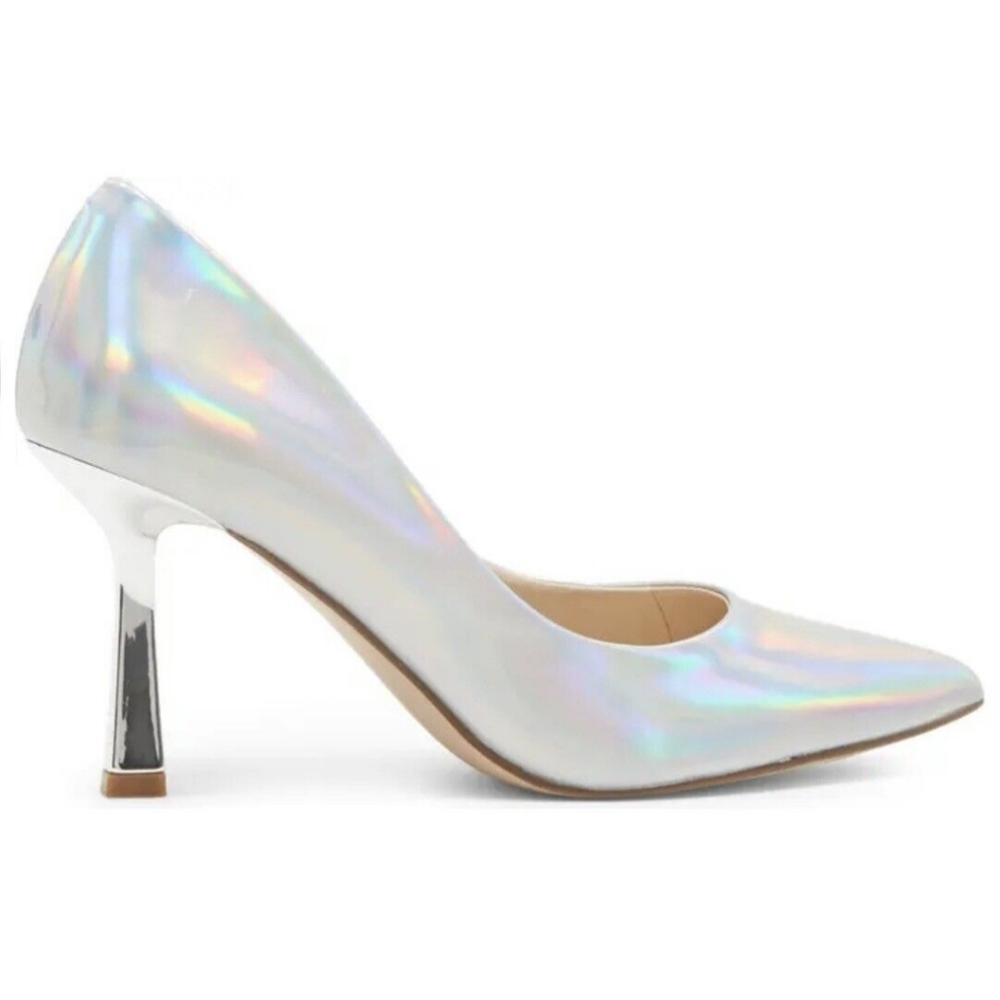 STEVE MADDEN Metallic Vegan Leather Pumps Size 7, New